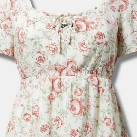 Babydoll laceup top - Picture 1 of 4